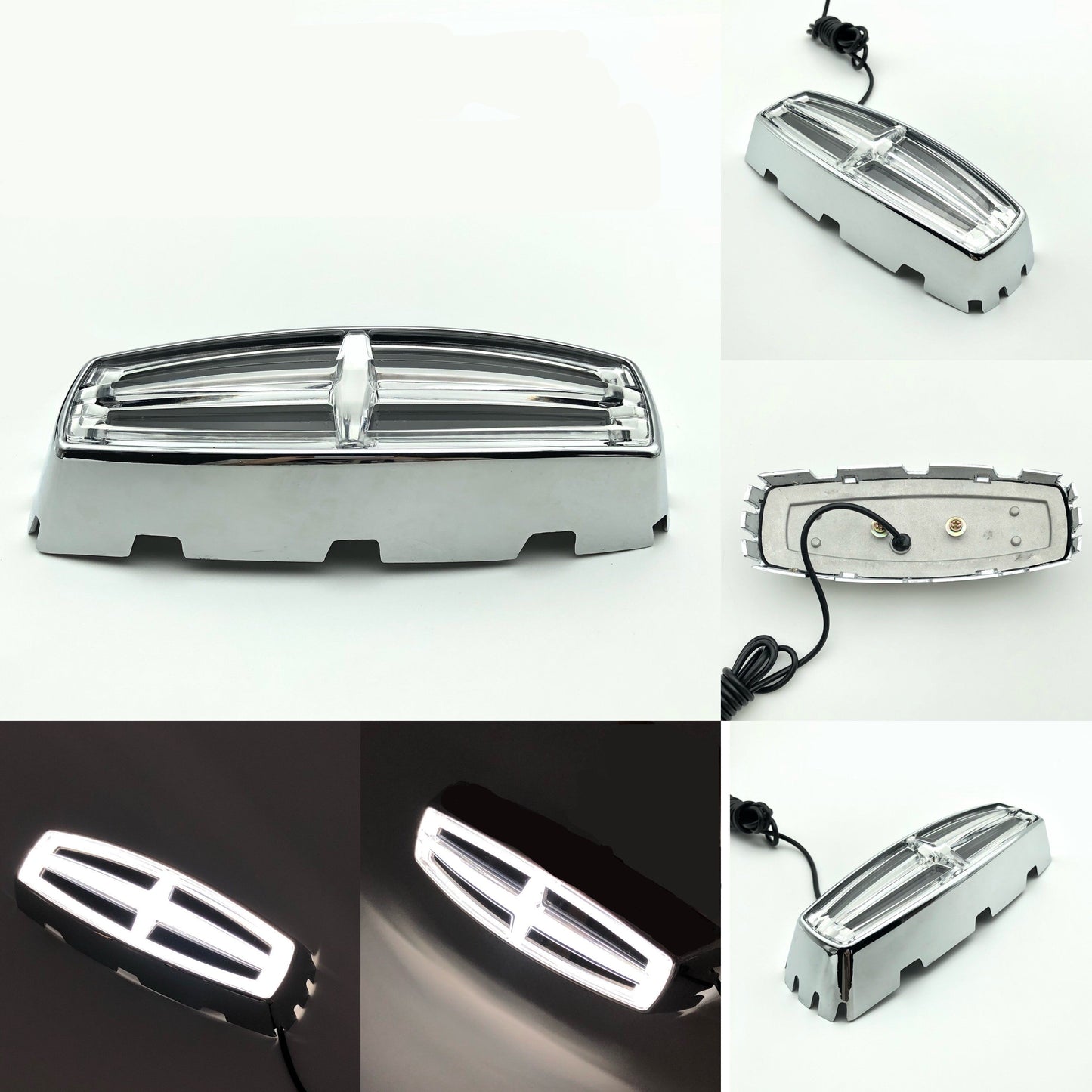 Lincoln Emblem Front Grille LED Dynamic Crystal Illuminated Logo-7