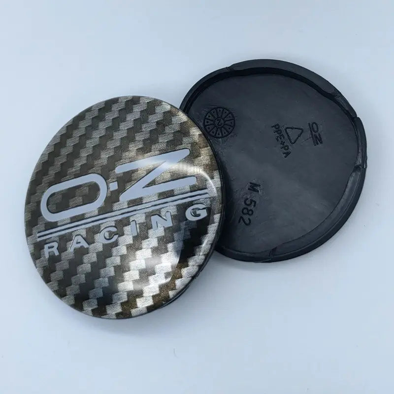 M582 Model Hub Cap OZ - 55MM Black Carbon Fiber