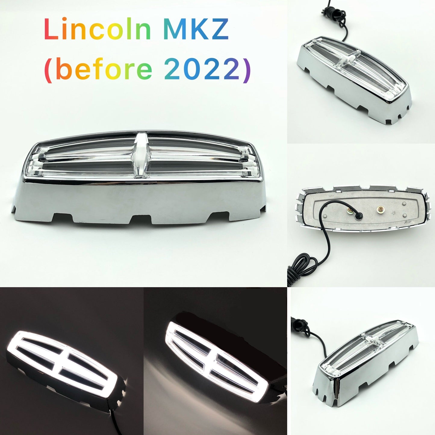 Lincoln Emblem Front Grille LED Dynamic Crystal Illuminated Logo-1