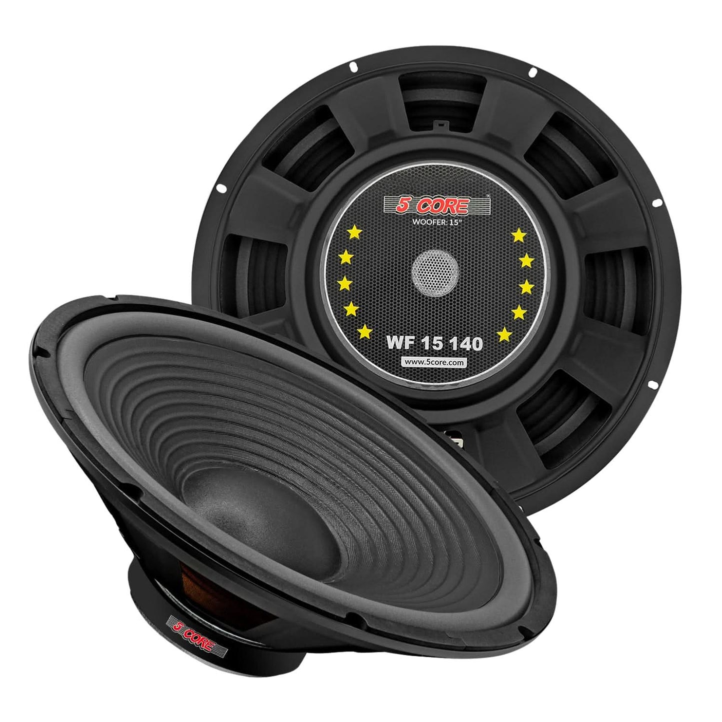 5 Core 15" Subwoofer Speaker 450W MAX PA DJ Replacement Audio Sub Woofer 8Ohm Bass Driver-0
