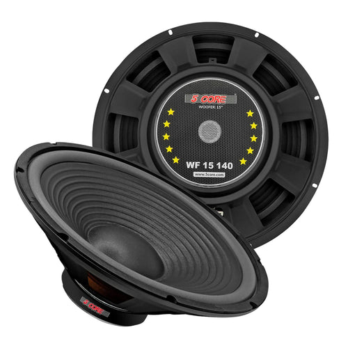 5 Core 15" Subwoofer Speaker 450W MAX PA DJ Replacement Audio Sub Woofer 8Ohm Bass Driver-0