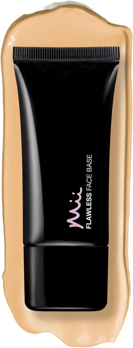 Cosmetics Flawless Face Base, Weightless Liquid Foundation, Medium Coverage, Suitable for All Types of Skin, Perfectly Peachy