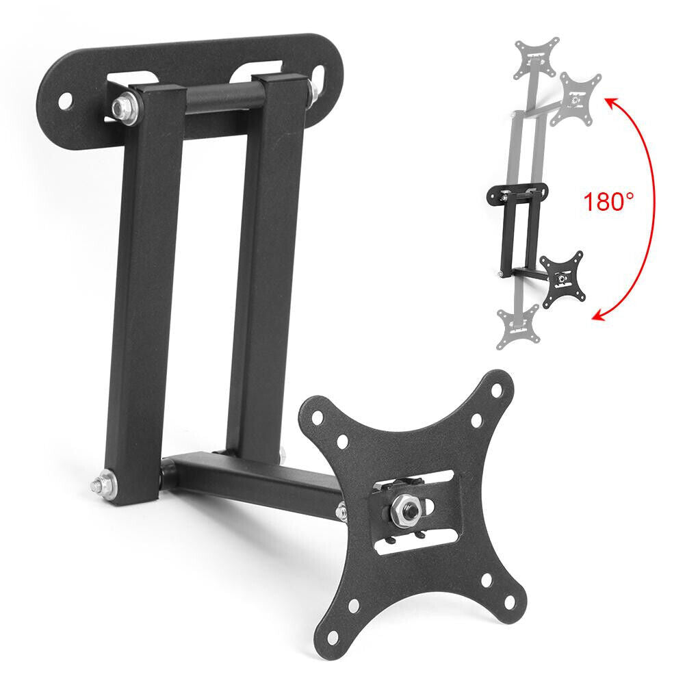 STAFFA PORTA TV MONITOR a MURO DA 10 a 32 POLLICI SUPPORTO PARETE E BRACCIO VESA