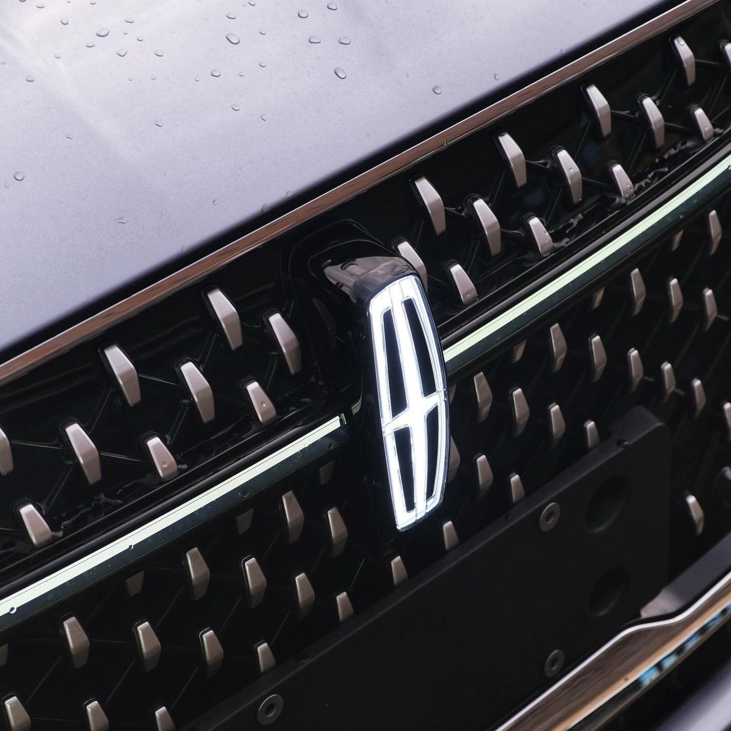 Lincoln Emblem Front Grille LED Dynamic Crystal Illuminated Logo-5
