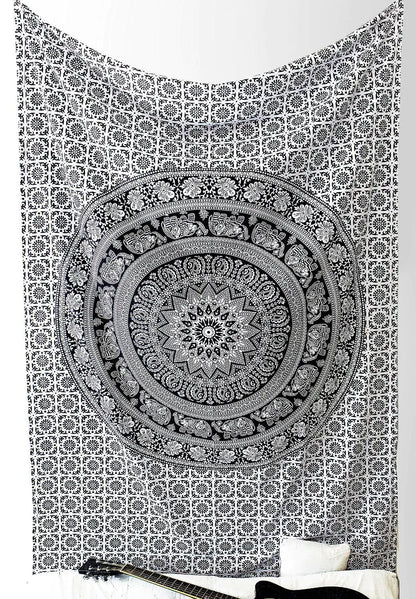 Bohemian Tapestry and Printed Floor Mat for Living Room