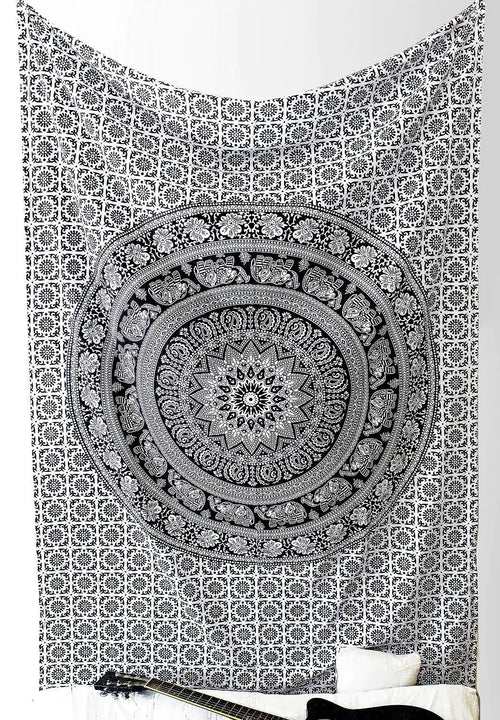 Bohemian Tapestry and Printed Floor Mat for Living Room