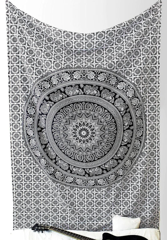 Bohemian Tapestry and Printed Floor Mat for Living Room