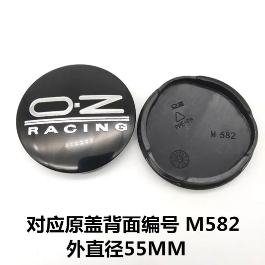 M582 Model Hub Cap OZ - 55MM Black Carbon Fiber